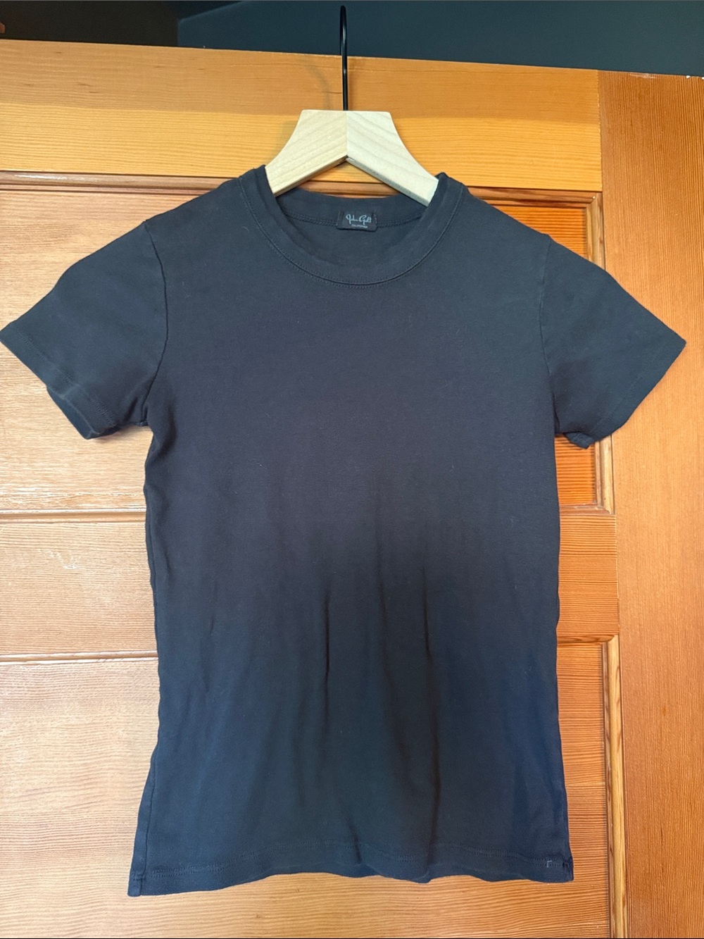 John Galt Brandy Melville Black Short Sleeve Crew Tee